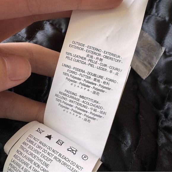 ENERGIE 100% BLACK LEATHER JACKET - L - Picture 7 of 16